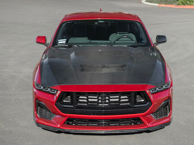 2024+ FORD MUSTANG S650 | CARBON FIBER FRONT GRILLE INSERT REPLACEMENT UPPER & LOWER